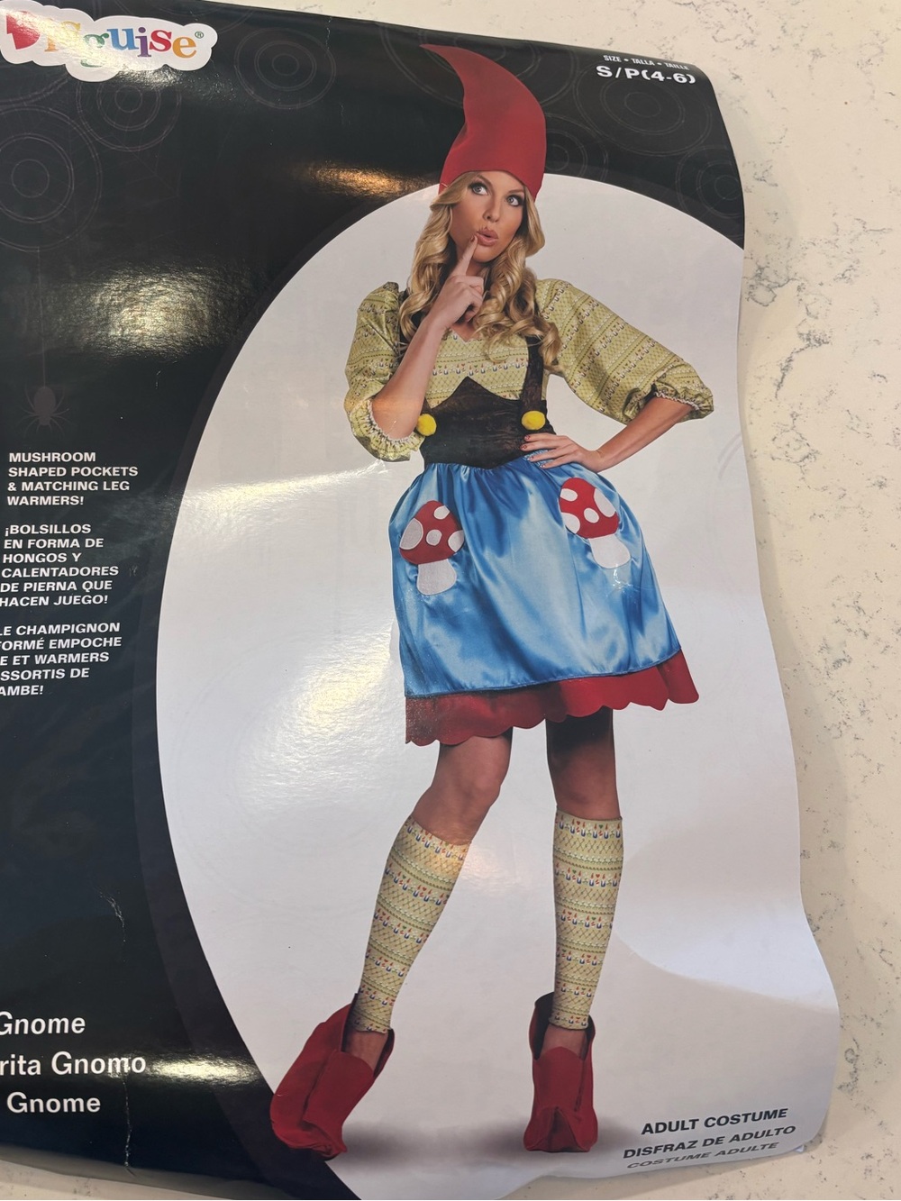 Ms Gnome Sexy Gnome Halloween Costume Mushroom Dutch German Women’s Small